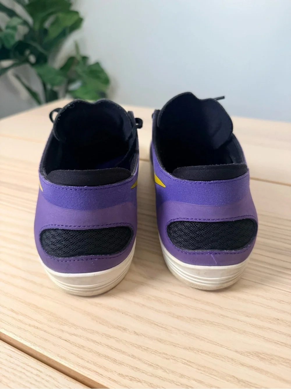 Nike SB Lunar OneShot Purple Yellow Men’s 11 Skate Shoes Lakers Vikings LSU